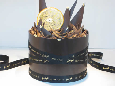 Jubilee chocolate cake from Sprüngli