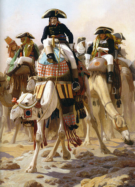 Napoleon Bonapartre in Egypt painted by Jean-Léon Gérome in 1863