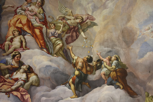 Rottmayr fresco in St Charles, Vienna