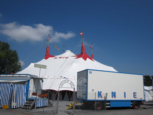 Knie Circus and Knie Zoo on Landiwiese in Zurich
