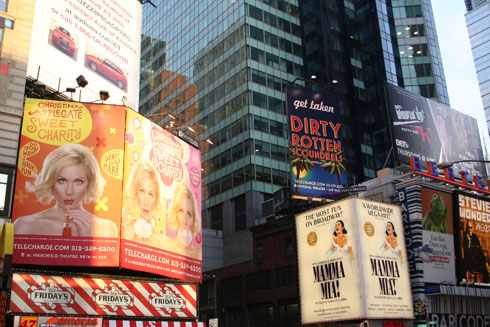 Billboards in NewYork Times Square