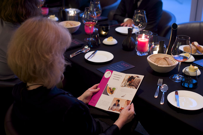 at the table during the dinner of chef Nenad Mlinarevic - copyright Moet Hennessy
