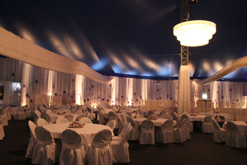 Banquet room of Swiss Christmas