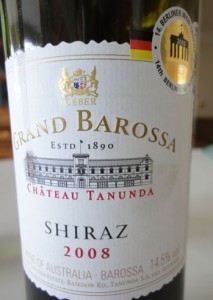 Barossa-Australian Wine- Shiraz 2008