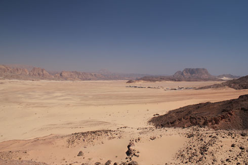 Beautiful Sinai desert on the way to St Catherine monastery