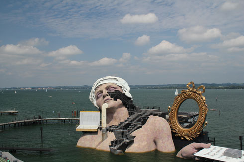 Opera water stage in Bregenz on the Lake of Constance - André Chénier