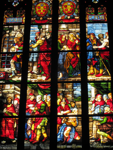 Stain glass window of the Duomo, Milan