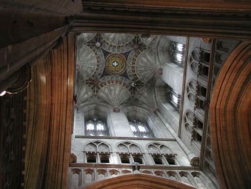 Canterbury cathedral fan ceiling, England