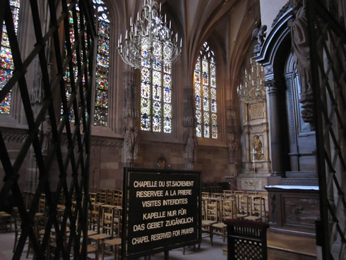 Chapel of St. Sacrement in Cathedral of our Lady, Strasbourg