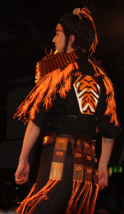 Chris on the runway, Suteria model at the Salon du Chocolat in Zurich