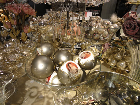 Christmas deco in Globus department store in Zurich