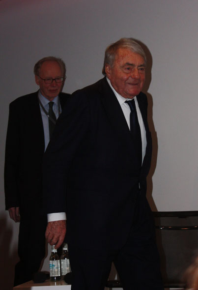 Claude Lanzmann with Gregor Ulrich