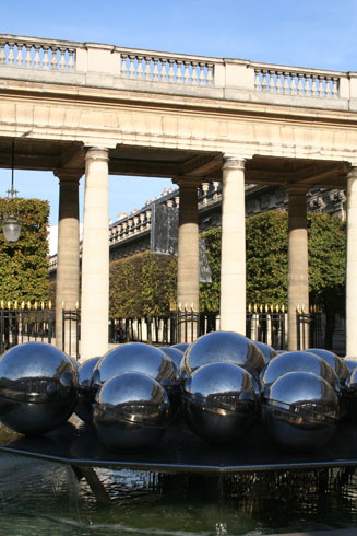 Palais Royal gardens and its fountain