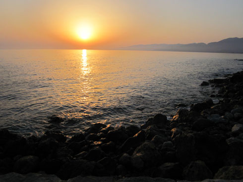 A Creta sunrise on Nana beach