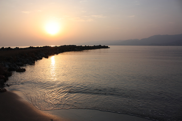 Sunrise on Nana Beach in Crete