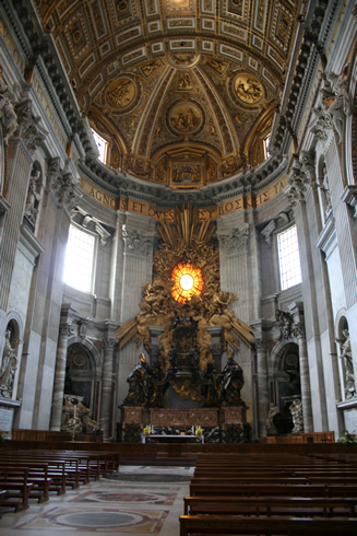 Choir in the Basilica St. Peter in Rome