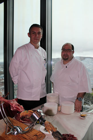 David Martinez Salvany and Antonio Colaianni at Restaurant Clouds in Zurich