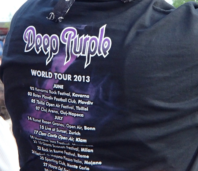 Fan tee shirt - Deep Purple new world tour