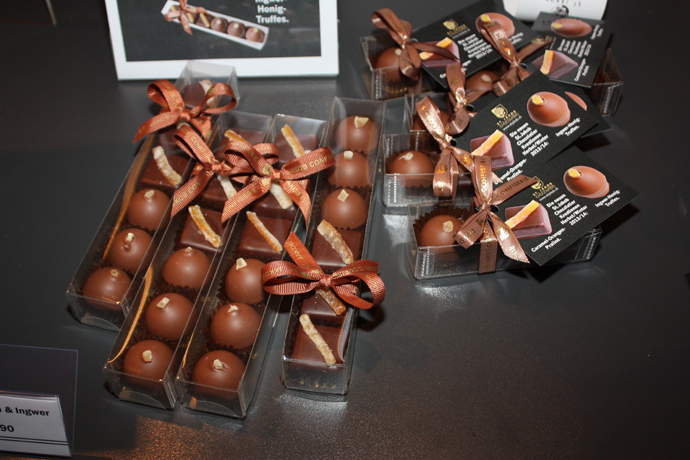 Delicious chocolates with ginger - copyright Véronique Gray