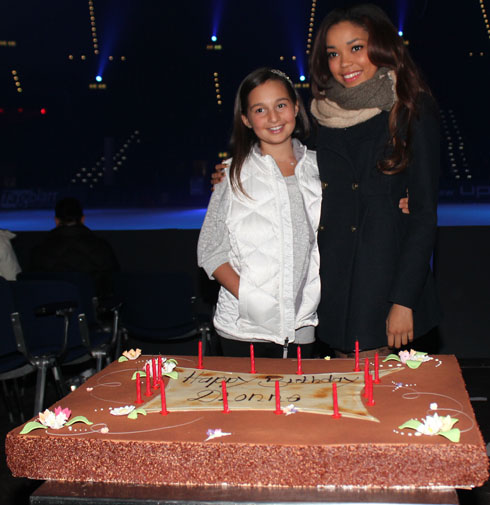 Dionne Bromfield and Emily Bear at Art on Ice