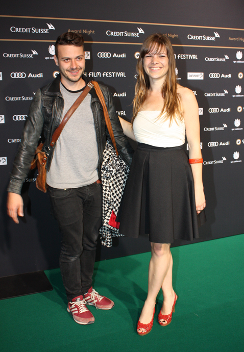 Director of Das Erste Meer, Clara Trischler with friend on the green carpet of ZFF for the closing ceremony - copyright Véronique Gray