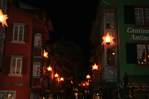 Zurich by night during the holidays