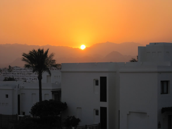 Egyptian sunset in Sharm-el-Sheikh