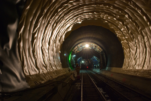 Work in Gotthard tunnel-Erstfeld-copyrights-Alps-Transit-Gotthard-AG