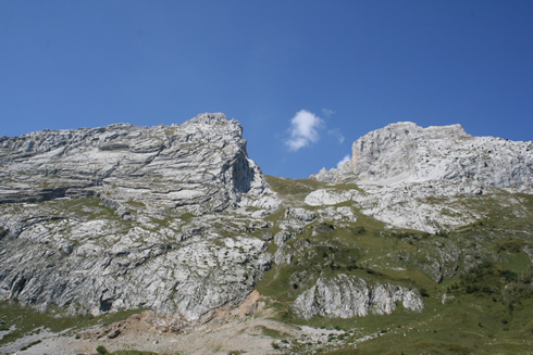 View near the Col de la Colombière after Le Grand Bornand