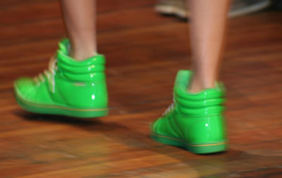 inny Litscher designs (2) - Flashy shoes at Mode Suisse fashion show - credit Véronique Gray