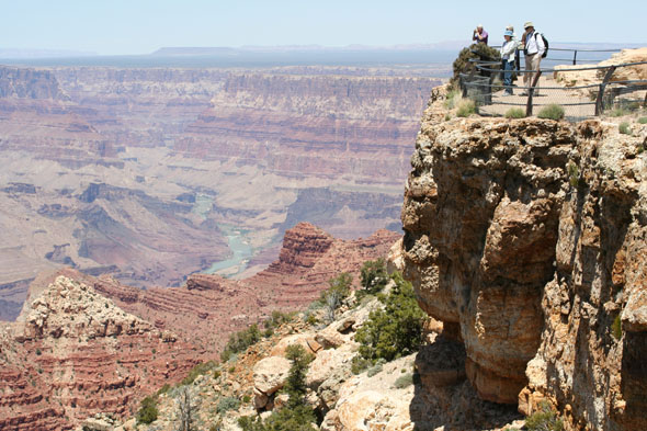 Enjoying the view at the Grand Canyon