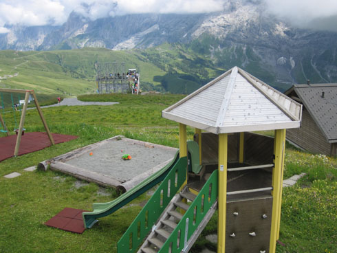 Playground at the restaurant of Grindelwald First