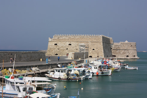 Venetian harbour and fortress of Koules