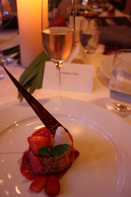 IL TAVOLO 2014 at the PARK HYATT - Strawberry dessert with whisky - copyright Veronique Gray