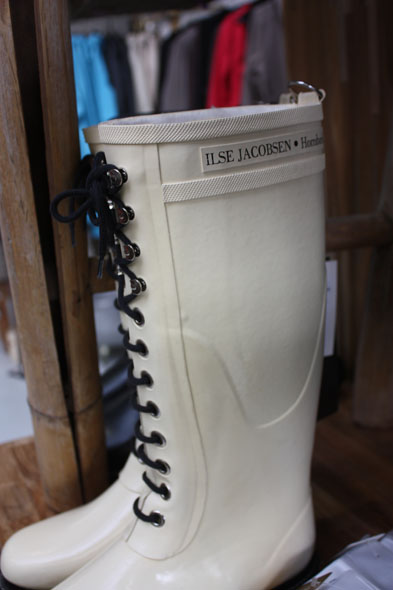 Ilse Jacobsen plastic boots for rainy days
