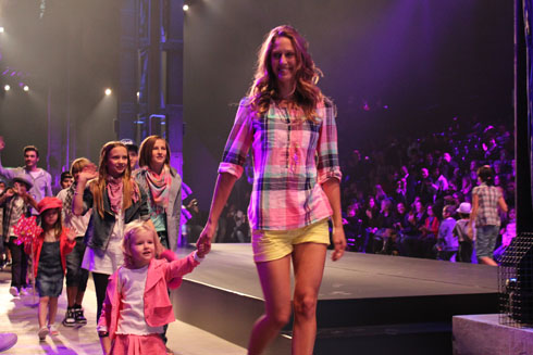 Young models at the Charles Voegele Kids Fashion Show in Zurich