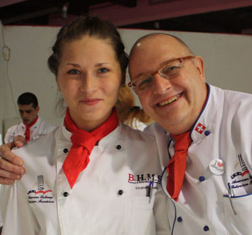 Jürg Wernli from BHMS in Lucerne with Elisabeth