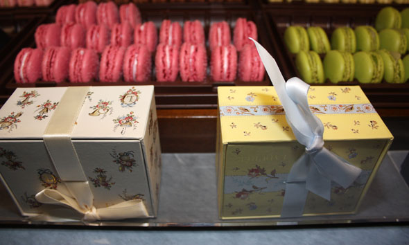 Ladurée beautiful boxes with double-decker macarons
