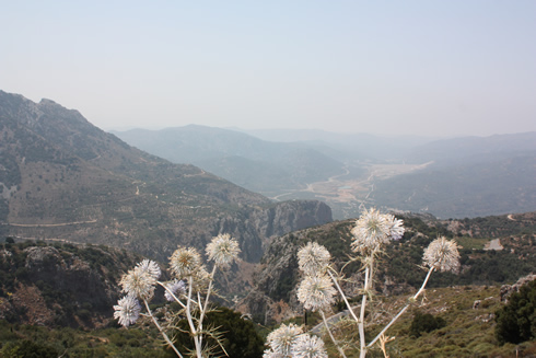 Mountainous panorama in Dikte mountains in Crete