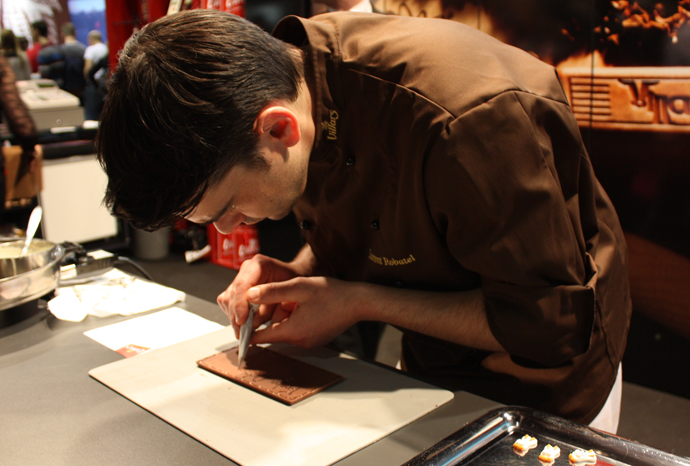 Laurent Robatel, maitre chocolatier at Villars - copyright Veronique Gray