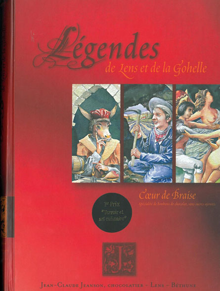 Book of legends in chocolate collector's box "Il était une fois...le Louvre Lens" - crédit Jean-Claude Jeanson