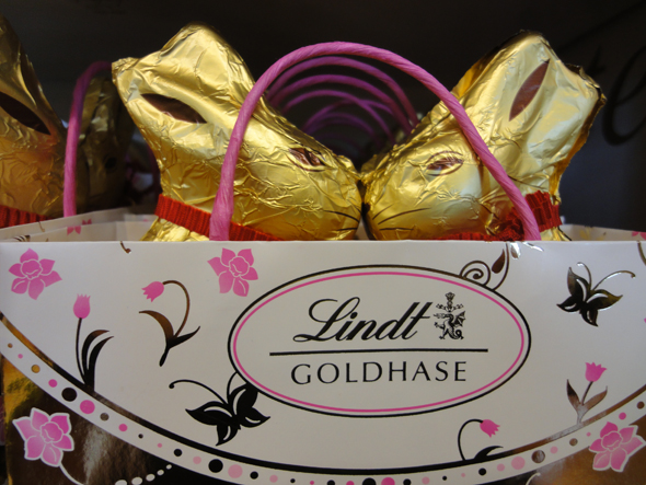 Lindt Chocolate bunnies, Kilchberg Easter store
