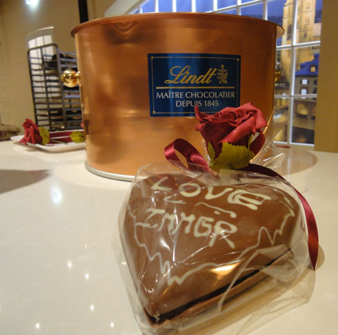 Lindt chocolate heart