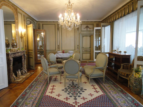 Living room of the Bad Ragaz castle