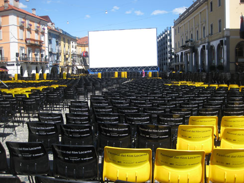PIazza Grande in Locarno for the International Film Festival