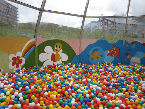 Melchsee-Frutt - an inside playground for the restaurant near the gondola