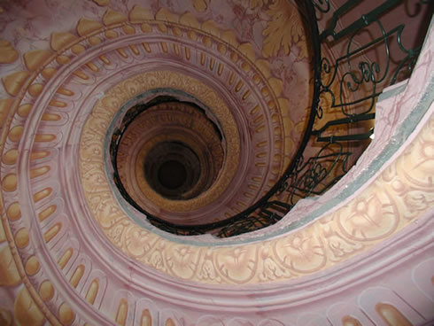 Amazing staircase in the monastery of Melk