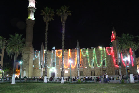 A mosque in Cairo near the El Khalili bazaar
