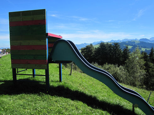 Playground at top of Mt Etzel/Kulm