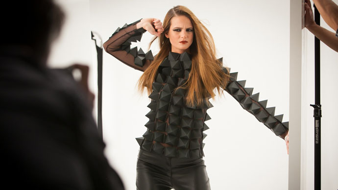 NRJ Fashion night 2013 - the making of - model Nina Ardizzone - credit Muriel Hitli